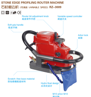 RAIZI Stone edge profiling router machine for grinding/honing