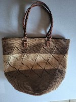 Sac raphia crochet