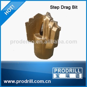 Step Drag Bit for Mining