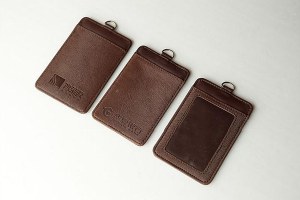 Genuine leather card holder