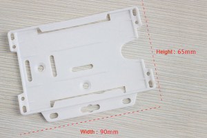 Hard plastic card holder