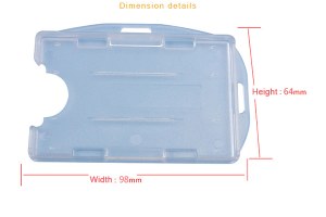 SW-411 Hard plastic card holder