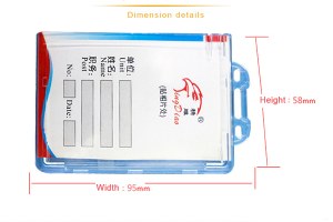 Hard plastic card holder