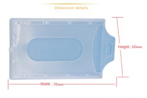 SW-419 Hard plastic card holder