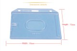 Hard plastic card holder