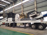 Safe operation tire type Mobile Stone Limestone crushing station, asphalt concrete ston...