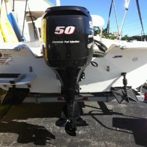 Slightly Used Suzuki 50HP 4-Stroke Outboard Motor Engine