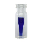 Snap top clear vial with intergrated inserts