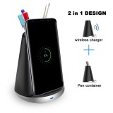 Wireless charger with pen holder